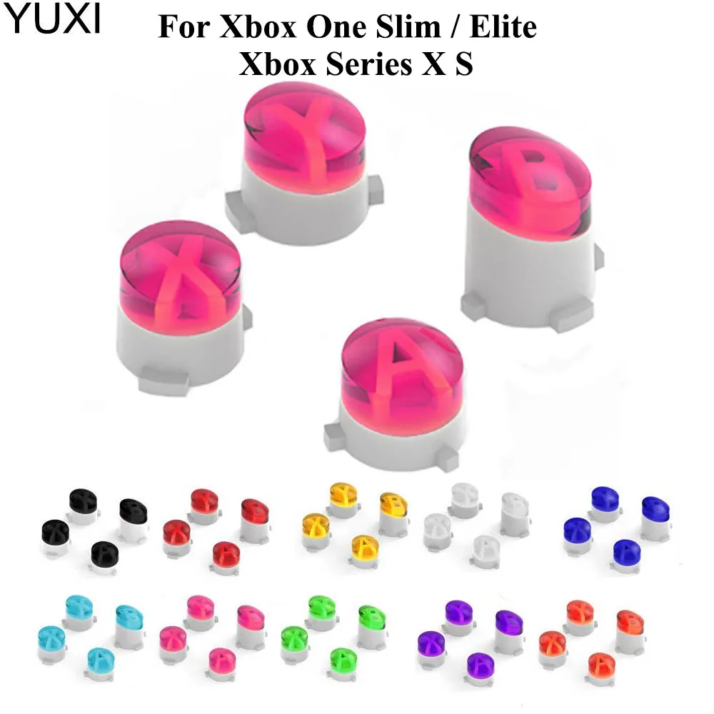 YUXI 1Set Replacement Buttons ABXY Mod Kit for Xboxone Controller Button For Xbox One Slim / Elite Xbox Series X S Repair Part