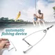 5pcs Automatic Fishing Hook Trigger Stainless Steel Spring Fishhook Bait Catch Catapult