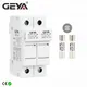GEYA GYPV-32 2P Parallel DC Fuse Holder 10*38mm High Voltage Solar PV 1000VDC Fuse Link 2A 6A 10A