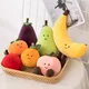 Cartoon Soft Cute Pear Peach Banana Eggplant Plush Toys Cute Food Stuffed Pillow Doll For Girls Kids