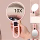 2/5/10X Magnifying Makeup Mirror Handheld Makeup Vanity Mirror Folding Hand Mirror Pocket Mirror