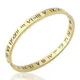 Hot Sale Fashion Opening Titanium Steel Bangles Crystal Gold Color Bangles Roman Numerals Women's