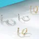 Moissanite Diamond Hoop Earrings 925 Sterling Silver for Women White Gold Plated/18k Gold Plated