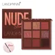 Langmanni 9 Colors Nude Eyeshadow Makeup Palette Matte Lasting Waterproof Non-Flying Powder Makeup