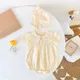 Sanlutoz Princess Floral Newborn Baby Girls Bodysuits Cotton Summer Short Sleeve Girls Clothing Cute