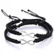 2 pcs/set Infinity Bracelets Bohemia Vintage Rope Chain Charm Bracelets Women Men Handmade