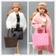 Doll bag / brown & pink handbag DIY for Dollhouse / doll accessories for 30cm BJD xinyi ST blythe