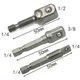 Chrome Vanadium Steel Socket Adapter Set Hex Shank 1/4" 3/8" 1/2" Extension Drill Bits Bar Set Power