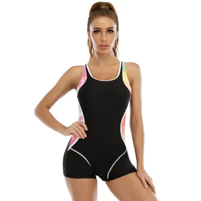 2023 Patchwork Sport One Piece Swimsuit Plus Size Swimwear Women Professional Sport Bathing Suit Surfing Swimsuits Swimming Suit