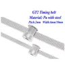 10Meter. PU with Steel Core timing belt GT2 Timing belt White Color 2GT open timing Belt 6mm 10mm