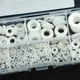 500Pcs/Box M2 M2.5 M3 M4 M5 M6 M8 M10 White Plastic Nylon Washer Flat Spacer Washer Seals Gasket O