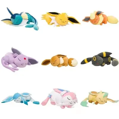 Pokemon original Eeveelution big sleeping Sylveon Espeon Umbreon Leafeon plush toy stuffed toy Shopping