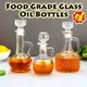 Olive Oil Bottle Cruet Vinegar Dispenser Glass Jug Pot Container for Kitchen Seasoning Set Kit