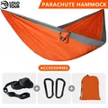 220x100cm Parachute Hammock 1 Person Portable Army Survival 210T Nylon Hammock for Travel Camping