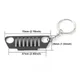 1PC Universal Medium Grid Keychain Key Ring for Jeep CJ JK TJ YJ XJ Car Front Grill Design Car Nini