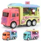 Kids Kitchen Play Toys for Girls Ice Cream Push Up Cars Children Cooking Set Toys Pretend Play Toys