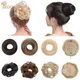 SEGO 100% Human Hair Messy Bun Small Scrunchies Updos Donut Chignon Ponytail Hair Extensions Wrap