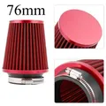 Car 76mm Air Filter Car Racing Sport Air Filter Breather Filter Cone Air Filter Intake Air Filter 3