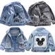 Mickey Denim Jacket For Boys Fashion Coats Children Clothing Autumn Baby Girls Clothes Outerwear