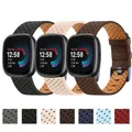 100% Leather Strap For Fitbit Versa 3/Versa 4 Band Bracelet Watchband For Fitbit Versa 3/Versa