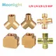 1/8 1/4 1/2 3/4 BSP Female Male Thread Tee/Cross/Square Type Reducing Copper Butt joint Adapter