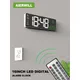 Aierwill N6 Digital Wall Clock 16inch Large Alarm Clock Remote Control Date Week Temperature Clock