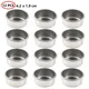 12 Round Iron Candle Cups Container Tealight Candle Holder Tins Molds Jars Lightweight Tea Light