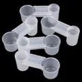 5Pcs Plastic Bird Feeder Clear Water Bottle Drinker Cup For Pigeon Bird