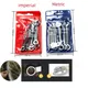 10pcs Mini Spanner Wrenches Set Hand Tool Key Ring Spanner Explosion-proof Pocket British/Metric