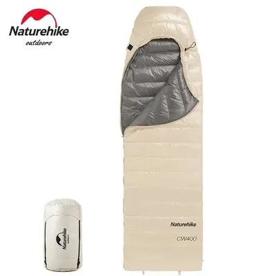 Naturehike Winter Down Sleeping Bag CW400 Adult 650FP Duck Down Warm Sleeping Bag 4 Seasons Suitable Waterproof Ultralight Quilt
