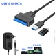 Sata To Usb Hard Disk External Adapter With Power 12V 2A For 3.5 2.5 Inch Hard Drive SSD Connector