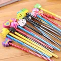 10pcs/lot 2 in 1 Cute Cartoon Animals Pencil With Eraser Pencil Children Study Pencil Students Kids