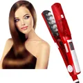 Steam Flat Iron Hair Straightener Professional Hair Curler Titanium Ceramic Hair Straighting Curling