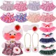 2022 30cm Duck Plush Cafe Lalafafan Clothes Duck Bag Glassess Floral Dress Clothes For 20-30cm Plush