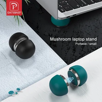 Oatsbasf Laptop Stand Notebook Accessories Laptop Mushroom Holder Foldable Mini Cooler Stand for