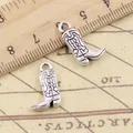 10pcs Charms Boots Shoes 18x11mm Tibetan Silver Color Pendants Antique Jewelry Making DIY Handmade