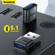 Baseus USB Bluetooth Adapter Dongle Adaptador Bluetooth 5.1 for PC Laptop Wireless Speaker Audio