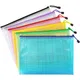 6Pack Gridding Waterproof Zip Bag A3 A4 A5 A6 Transparent Document Bag Pen Filing Products Pocket