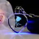 Artificial Crystal Rose Heart Keyring Key Chain LED Couple Lovers Girlfriend Boyfriend Key Ring