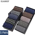 10Pcs=5 Pairs High Quality Bamboo Fiber Socks Men's Elite Casual Business Socks Wear Not Smelly