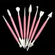 8pcs/set Plastic Clay Sculpting Set Polyform Sculpey Tools Set For Shaping Clay Playdough Tools Toys