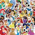 10/50/100Pcs Mix Disney Character Stickers Mickey Mouse Winnie Princess Anime Stickers Suitcase