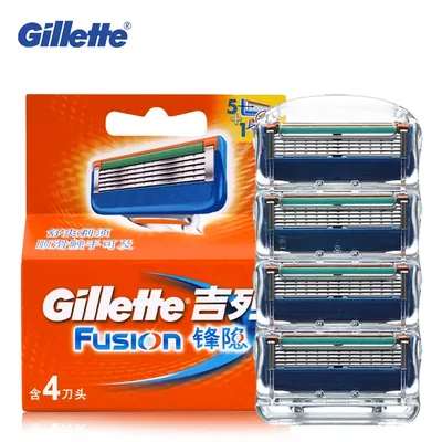 Gillette Fusion Razor Blade 5 Layers Safety Manual Shaving Head Replacement Professional Beard