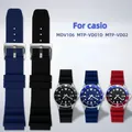 Silicone strap 22mm For CASIO swordfish diving watch MDV-106 MDV-107 MTP-VD01D efr-303l watchband