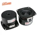 GHXAMP 3 inch 78mm Woofer Subwoofer Speaker 4ohm 25W Hifi Square Bass Speaker Black Alumina Ceramic