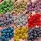 10pcs 6/8/10mm Czech Crystal Rhinestones Pave Disco Ball Clay Beads Round Spacer Beads Charms for