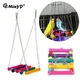 Parrot Toys Pet Bird Cage Swing Hammock Small Birds Chewing Toys for Parakeets Cockatiel Conures