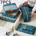6/7 Pieces Set Travel Storage Bags Waterproof Travel Organizer Portable Luggage Organizer Clothes