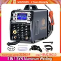 HZXVOGEN 5 In 1 Gasless/Gas MIG ARC/MMA Tig HBM2280 Aluminium Synergy Semi-automatic Welding Machine