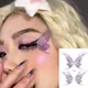 Fairy Butterfly Wings Shiny Tattoo Sticker Waterproof Eyes Face Hand Body Art Fake Tattoos Women